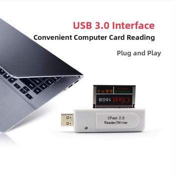 CFast 2.0 čítačka kariet USB 3.0 vysokej rýchlosti, kompatibilná s Canon C300 SLR a Nikon D4/D5/D6, D850