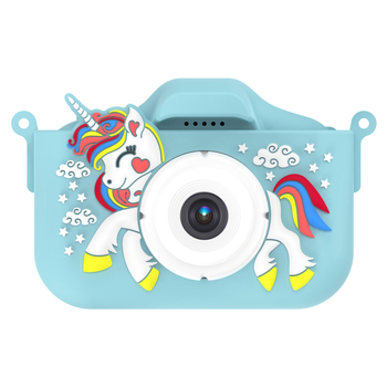 Dječja kamera X10S Unicorn s dvostrukom kamerom, HD fotografije i videa, 2.0'' LCD, TF kartica, ABS kućište
