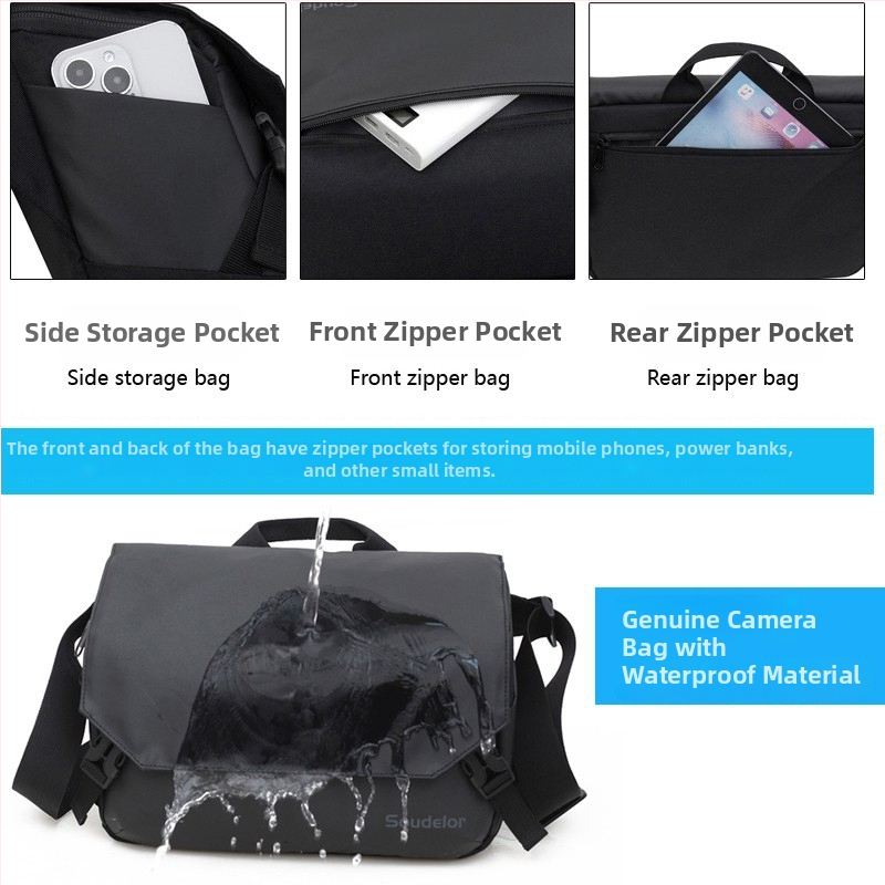 Fotoaparaadi kott – ülilihtne, veekindel, löögikindel, unisex, õla- või ristkandmiseks