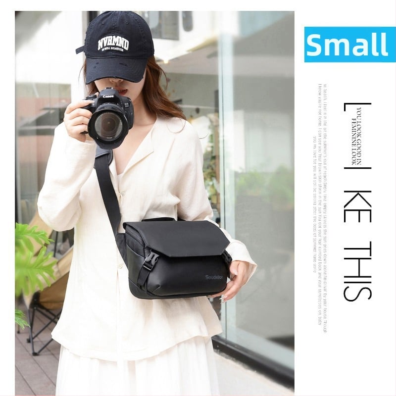 Fényképezőgép táska – ultra könnyű, vízálló, ütésálló, uniszex, vállon vagy keresztpánttal