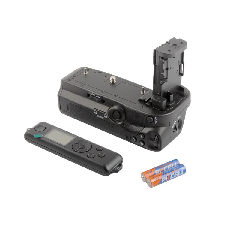 RINGTEAM BG-R10 Mâner baterie pentru Canon EOS R5/R6/R5C, cu control vertical și durată de viață a bateriei îmbunătățită