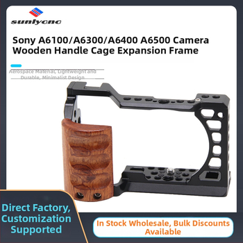 Rabbit Cage pre bezoglednú kameru – zvislá fotografika, kompatibilné so Sony A6000/A6300/A6400/A6500; Materiál: hliníková zliatina; Maximálna nosnosť 6–10 kg; Hmotnosť 149 g