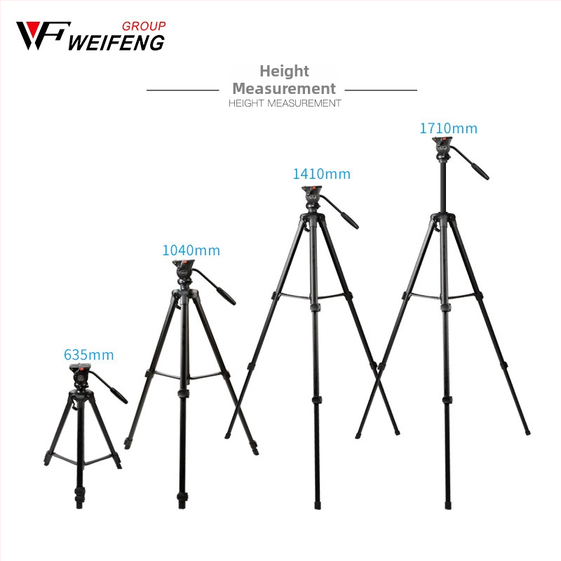 Weifeng WF-3308A statív pre DSLR s 3D PTZ hlavou, hliníková zliatina, 3-segmentové nohy, rýchloupínacia platňa, hmotnosť 2,16 kg