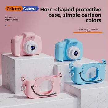 Aparat foto digital pentru copii – jucărie (Corp din plastic, Jocuri, Cronometru, Înregistrare video, Filtre)