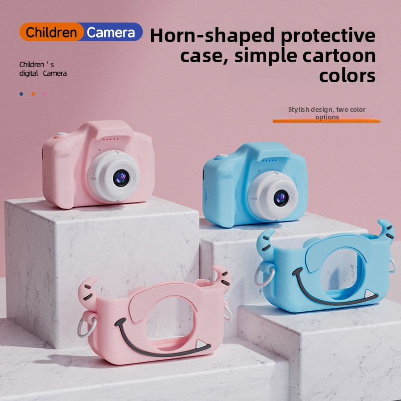 Aparat foto digital pentru copii – jucărie (Corp din plastic, Jocuri, Cronometru, Înregistrare video, Filtre)