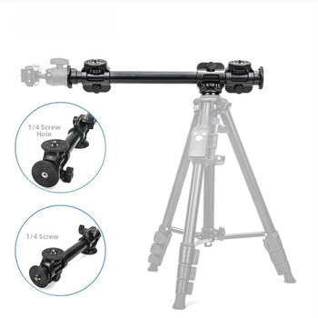 Junrun 369 Komplet hlavíc statívu pre overhead fotografovanie so smartfónmi a kamerami, 1/4-inch závit, kovová konštrukcia, nosnosť 2–5 kg