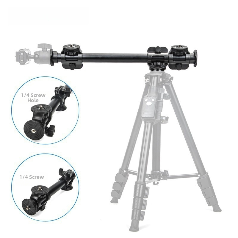 Junrun 369 Komplet hlavíc statívu pre overhead fotografovanie so smartfónmi a kamerami, 1/4-inch závit, kovová konštrukcia, nosnosť 2–5 kg