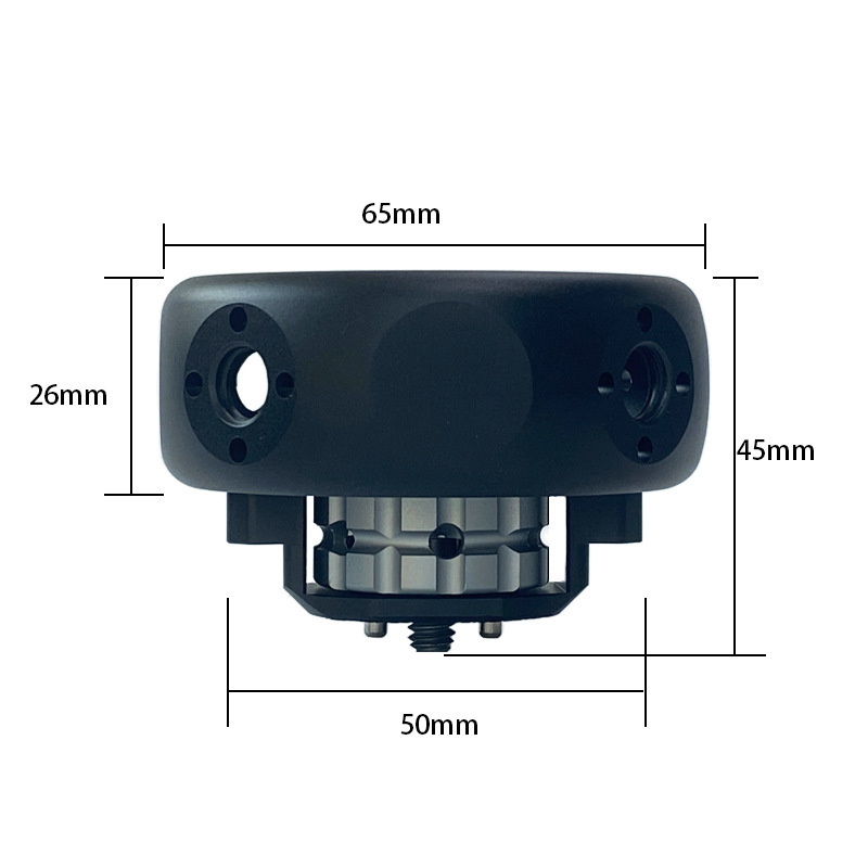 Guľová rúčka z hliníkového zliatiny pre bezzrkadlovú kameru — sada rámu s klietkou (rabbit cage), trup, nosnosť <2 kg, hmotnosť 0,092 kg, vydanie 2023