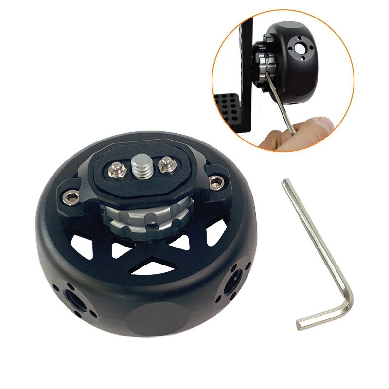 Guľová rúčka z hliníkového zliatiny pre bezzrkadlovú kameru — sada rámu s klietkou (rabbit cage), trup, nosnosť <2 kg, hmotnosť 0,092 kg, vydanie 2023