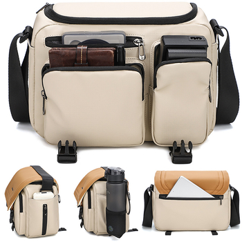 Τσάντα DSLR με ώμο, Oxford ύφασμα, αδιάβροχη, ανθεκτική στη φθορά, προστασία από κραδασμούς, για DSLR/Mirrorless, φακό και μπαταρία, ιμάντας αερόσφυρας, street style