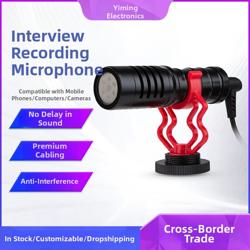 Microfon clip wireless pentru interviuri și streaming live — my mic CF04; răspuns în frecvență 20 Hz–20 kHz; SNR ≥60 dB