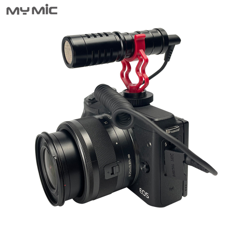 Microfon clip wireless pentru interviuri și streaming live — my mic CF04; răspuns în frecvență 20 Hz–20 kHz; SNR ≥60 dB