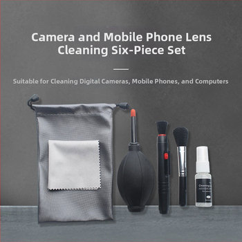 Комплект за почистване с въздушно издухване за камери, LCD екрани и CCD – преносим водоустойчив цифров комплект за почистване (материал: TPR пластмаса; съвместим с камери, мобилни телефони, компютри, микроскопи; OEM обработка)