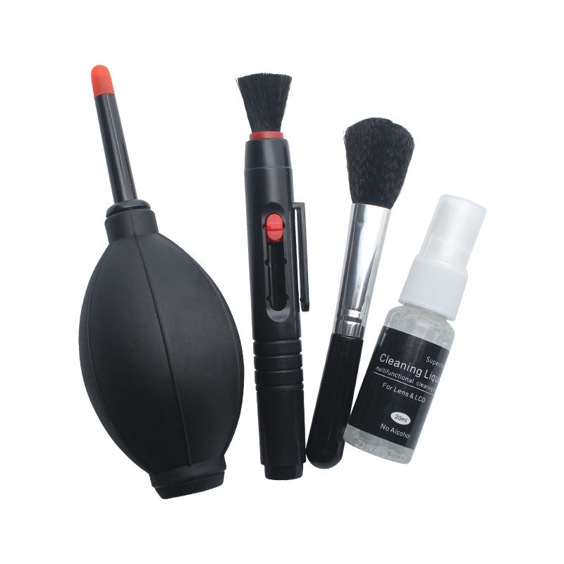 Комплект за почистване с въздушно издухване за камери, LCD екрани и CCD – преносим водоустойчив цифров комплект за почистване (материал: TPR пластмаса; съвместим с камери, мобилни телефони, компютри, микроскопи; OEM обработка)