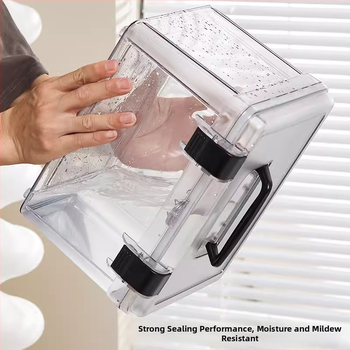 Cutie de depozitare rezistentă la umezeală cu încuietoare pentru obiective SLR, cutie portabilă de uscare, ABS plastic, 11L