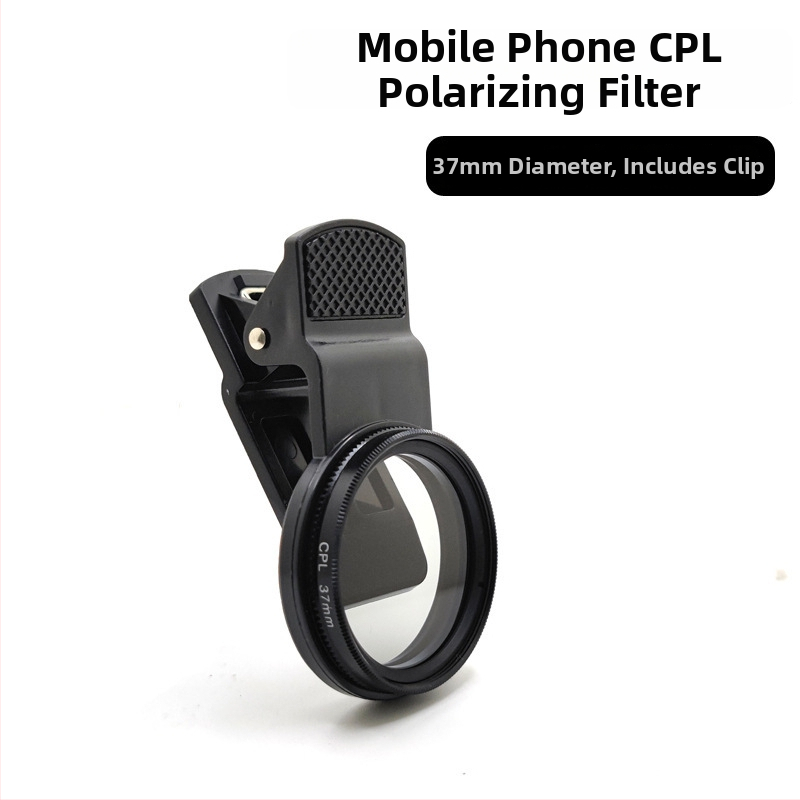 Poliarizacijos filtras mobiliems telefonams ir SLR fotoaparatams, universalus suderinamumas, atsispindėjimų sumažinimas, išleistas 2015 metais