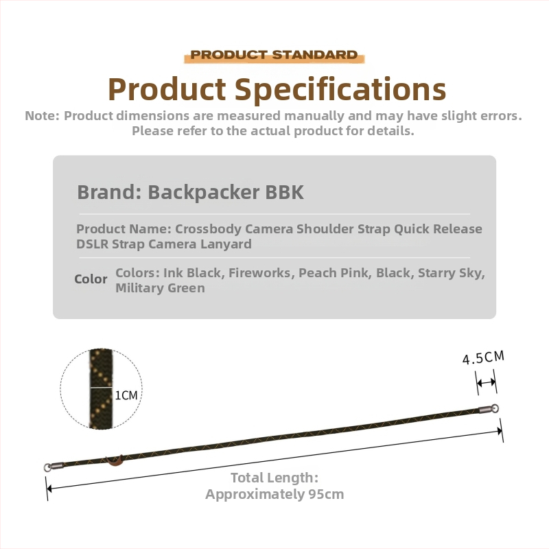 Crossbody kaamera õla rihm kiirvabastusega – SLR-kaamerale