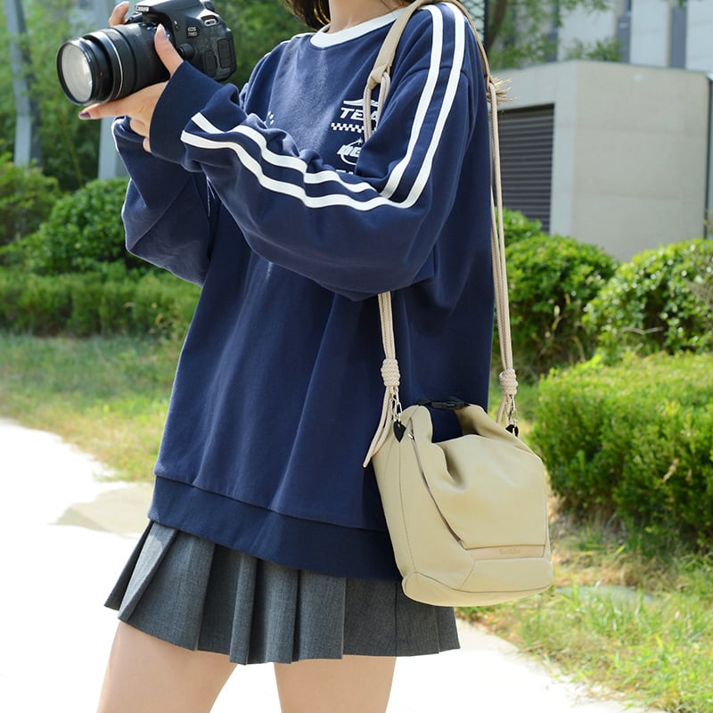 Könnyű, nylonból készült crossbody kamera táska DSLR és tükör nélküli kamerákhoz