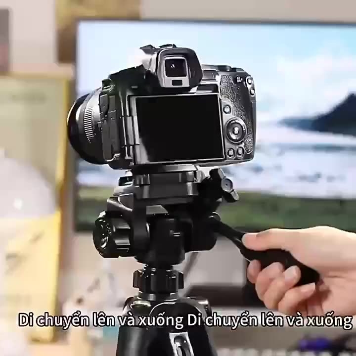 Τρίποδο κάμερας από κράμα αλουμινίου με 3D γιμπάλ για DSLR/MILC και smartphone – 4 τμήματα, φορτίο 2–5 kg, κεφαλή γρήγορης απελευθέρωσης