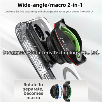 4K DSLR‑клас широкоугълен обектив, 110° без изкривяване, външен обектив за мобилни телефони, съвместим с 95% от смартфоните
