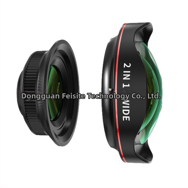 4K DSLR klasės platakampis objektyvas, 110° be iškraipymų, išorinis platakampis objektyvas išmaniesiems telefonams, suderinamas su 95% išmaniųjų telefonų