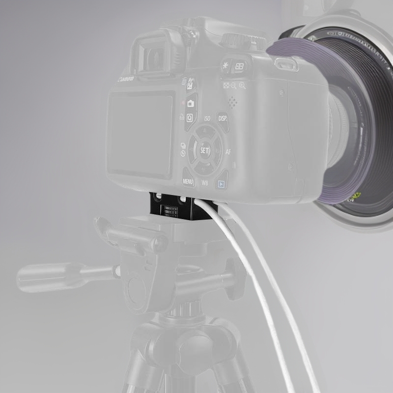 Cap de trepied din aliaj de aluminiu pentru Canon 5D3/5D4/6D2 — Placă de eliberare rapidă, Mecanism anti-slăbire, Greutate 0,02 kg