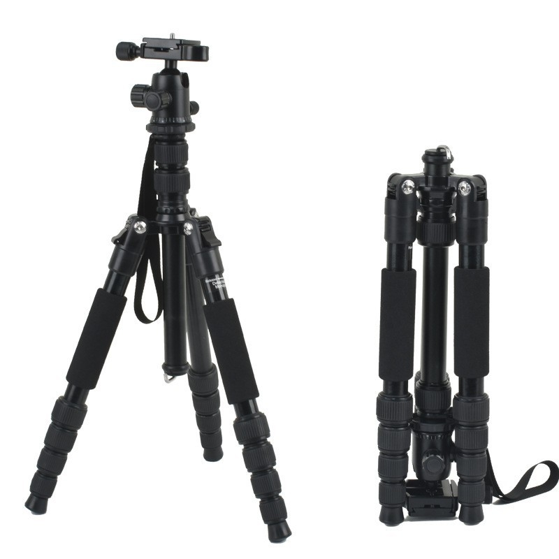 Statīvs ar lodes galvu - alumīnija sakausējums, 5 sadaļas, ātra atbrīvošanas plāksne, slodze 2-5 kg