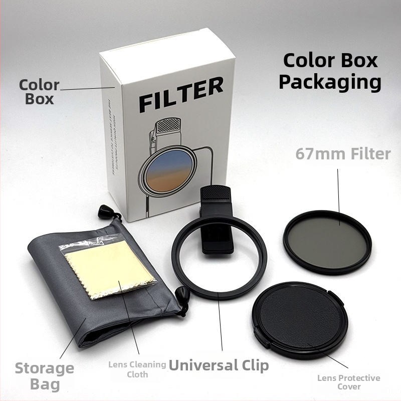 Focus Universalus CPL poliarizatorius klipsinis filtras SLR fotoaparatams, reguliuojamas