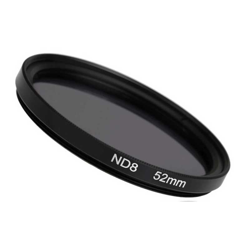 ND2/ND4/ND8 szűrő készlet SLR kamerához tároló táskával és objektív sapkával, OEM feldolgozás, modell 232321