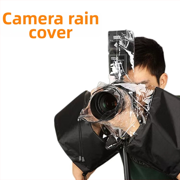 DSLR lietuspončo kamerai — bieza PVC auduma, atkārtoti lietojams, pārgājieniem