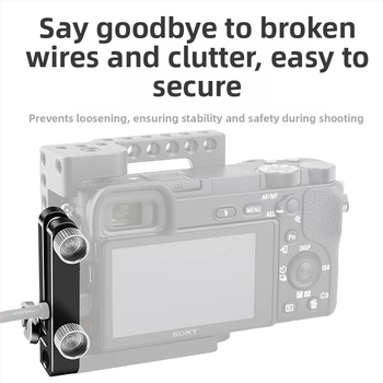 SLR kamera és HDMI kábelklipsz készlet, alumínium ötvözet, modell 8018, 30 g