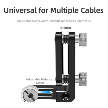 SLR kamera és HDMI kábelklipsz készlet, alumínium ötvözet, modell 8018, 30 g