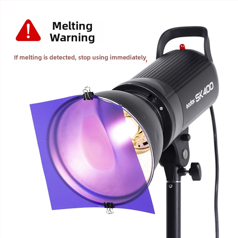 Fénykiegészítők – 11 szűrő készlet a vakuhoz, magnéziumötvözetből készült fényvédő pajzs fotózáshoz