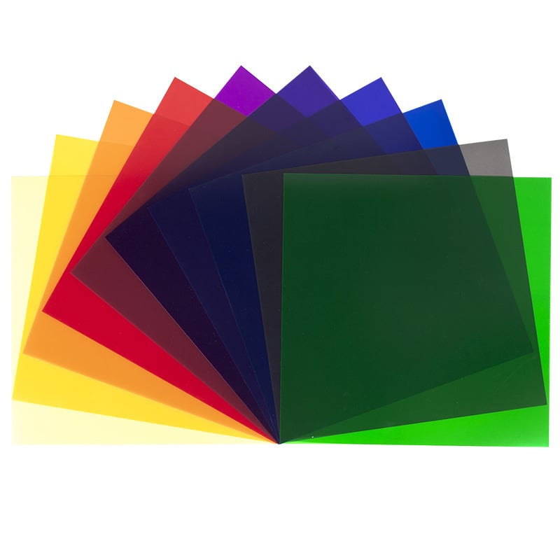 Fénykiegészítők – 11 szűrő készlet a vakuhoz, magnéziumötvözetből készült fényvédő pajzs fotózáshoz