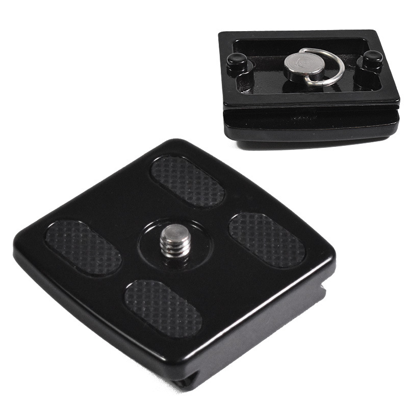 Tripod gyorskioldó tábla, alumínium ötvözet, 1/4-inch csavar, max terhelés 2–5 kg, tömeg 41 g, kompatibil DSLR fej