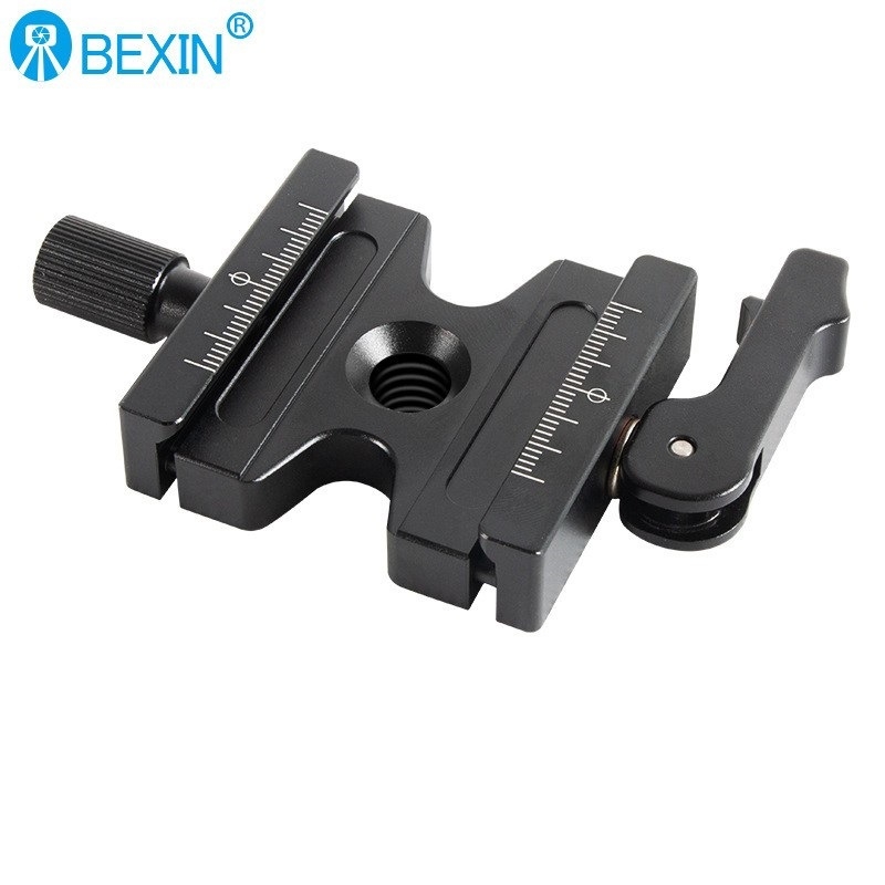 Kétzáras rögzítő ülés fényképezőgép állványhoz – alumíniumötvözet, 50×38 mm, 2–5 kg