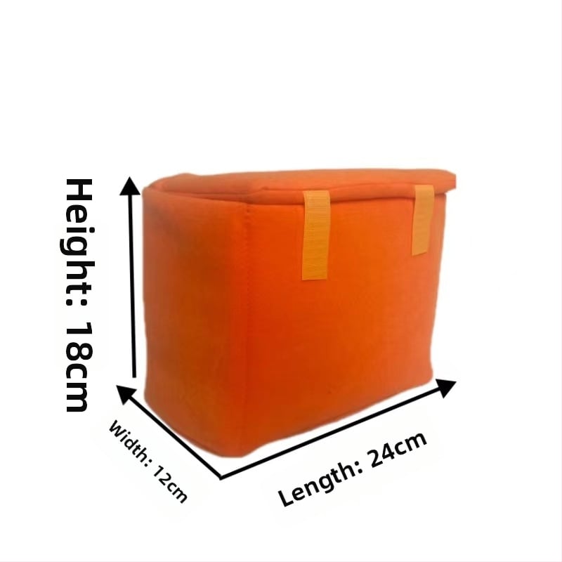 SLR fényképezőgép-táska, ütés- és esésálló kivitel, poliészterből, velúr bélés, stílus: clutch/szabadidős utazás