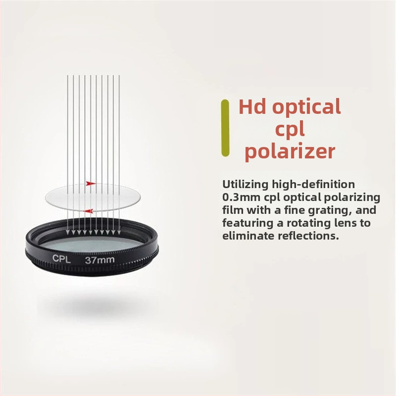 Hongxu GP168 polariseerimisfiltrid — OEM töötlemine; UV filter + objektiivi kate komplekt; ühilduv GoPro Hero4/3+/3