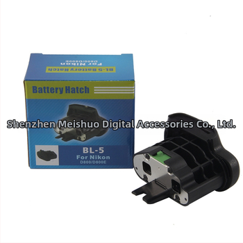 Κάλυμμα μπαταρίας EN-EL18 BL-5 για D800/D800E/D850 λαβή; Μοντέλο: BL-5; Συμβατό με: D800, D800E, D850; Υλικό: Πλαστικό + Μέταλλο; Ιδιότητες: Υποστηρίζει χρήση μπαταρίας για την αύξηση της συνεχόμενης λήψης