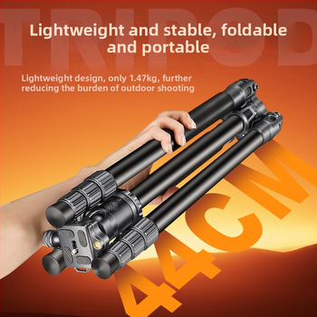 Lightweight Era Q725 kameru statīvs no alumīnija sakausējuma ar sfērisko galvu, 4 sadaļas, ātrās atbrīvošanas plāksne, noslogojums 6–10 kg