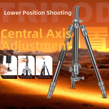 Lightweight Era Q725 kameru statīvs no alumīnija sakausējuma ar sfērisko galvu, 4 sadaļas, ātrās atbrīvošanas plāksne, noslogojums 6–10 kg