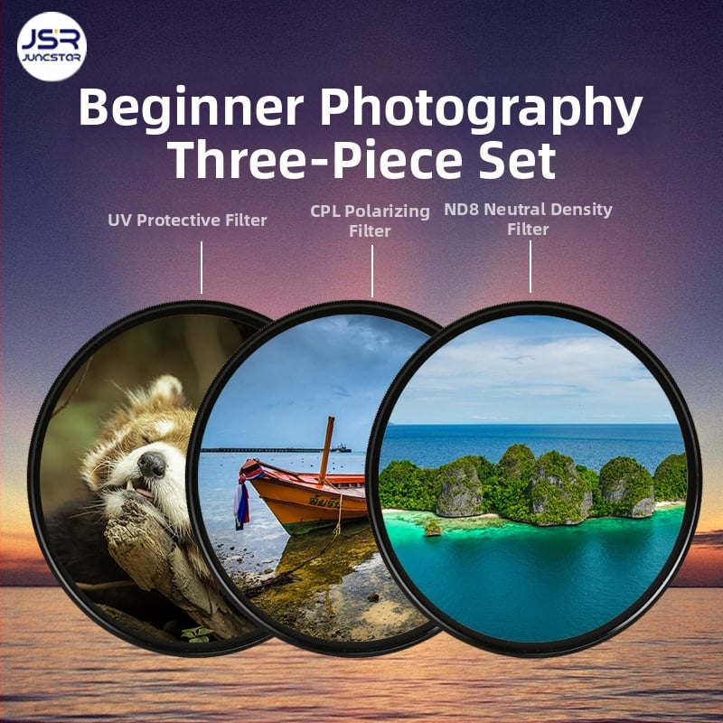 SLR fényképezőgéphez való filter készlet – 4 az 1-ben CPL ND8 UV, többszörös bevonattal