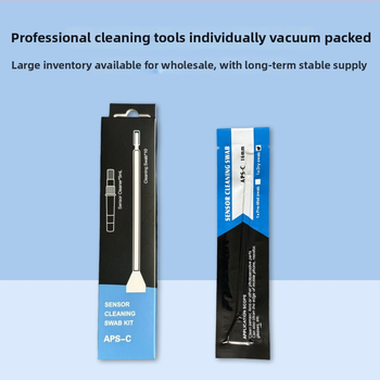 Set de curățare fără praf pentru senzorul CCD al unei camere SLR, cutie cu 10 bucăți, microfibră + burete + tijă PP, model CCD16-01, SGS certificat