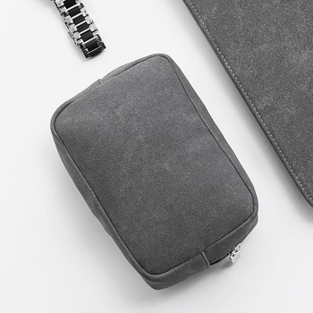 PU kubična torba za pohranu kablova za putovanja — organizira power bank, kablove i sitne dodatke