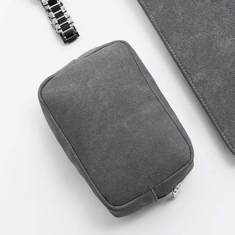 PU kubična torba za pohranu kablova za putovanja — organizira power bank, kablove i sitne dodatke