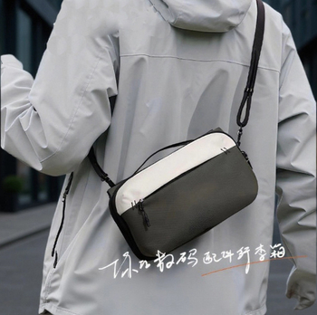 Geantă de organizare pentru accesorii digitale, capacitate mare, impermeabilă și rezistentă la uzură, din Oxford, unisex, cu curele de umăr curbate