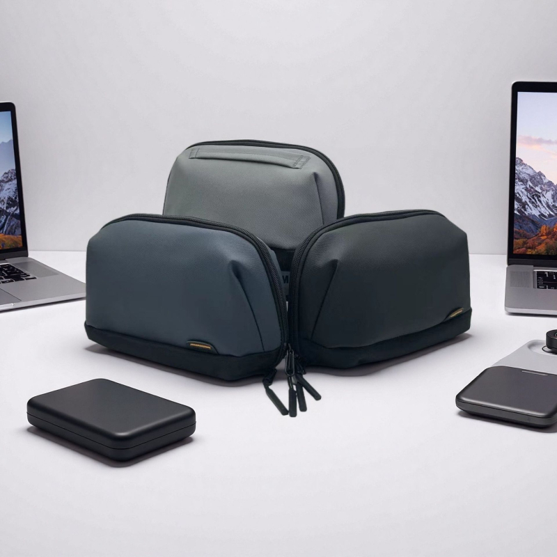 Oxford anyagú digitális tároló táska, összecsukható, mindennapi használatra, modern letisztult stílus