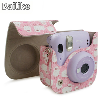 Polaroid Mini12/11 Kamera táska – PU bőr, Flanel bélés, Modell Fuji-mini11-sheep (Illeszkedik Mini12/11/9/8; Tömeg 110 g)