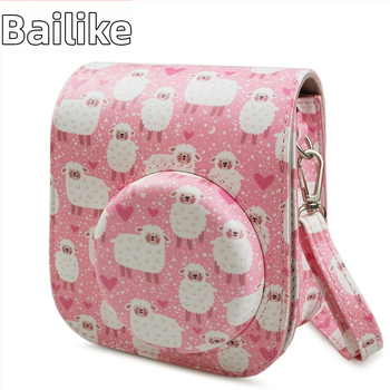 Polaroid Mini12/11 Kamera táska – PU bőr, Flanel bélés, Modell Fuji-mini11-sheep (Illeszkedik Mini12/11/9/8; Tömeg 110 g)