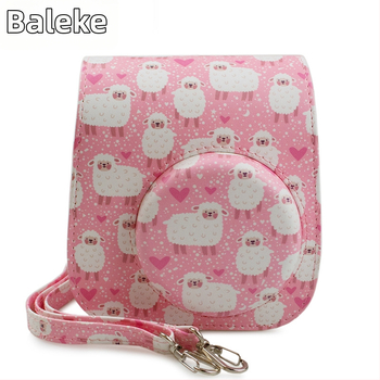 Polaroid Mini12/11 Kamera táska – PU bőr, Flanel bélés, Modell Fuji-mini11-sheep (Illeszkedik Mini12/11/9/8; Tömeg 110 g)